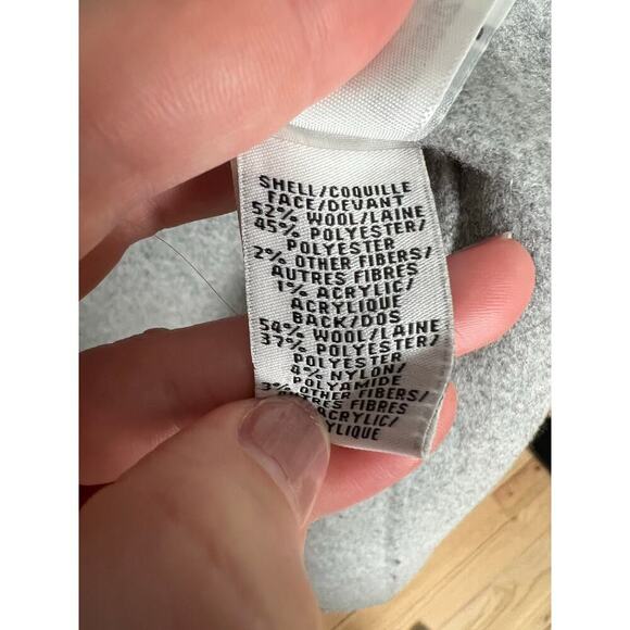 Diane Von Furstenberg Womens XS Shannon Jacket Wool Blend Gray Colorblock Felted - Picture 13 of 16